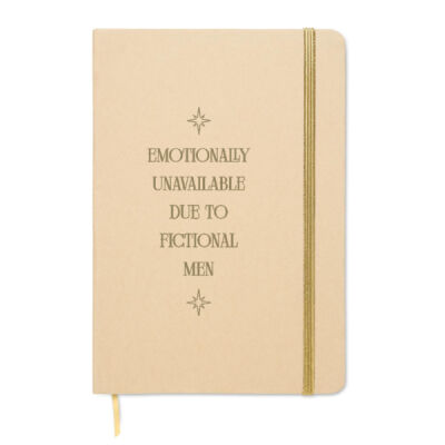 Emotionally Unavailable Due to Fictional Men Engraved Notebook Thumbnail