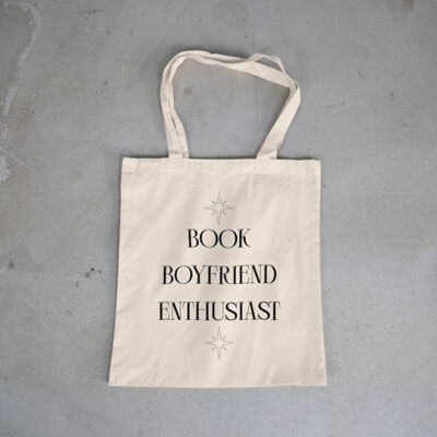 Book Boyfriend Enthusiast Tote Bag Thumbnail