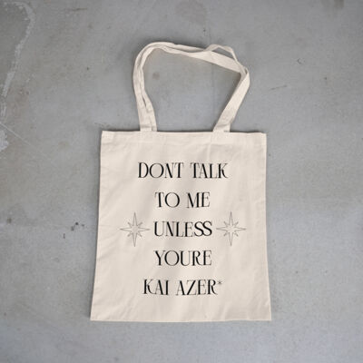 Don't Talk To Me Customisable Tote Bag Thumbnail